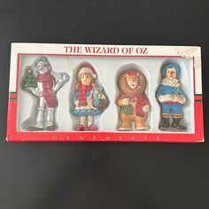 the wizard of oz ornament set is in its original box