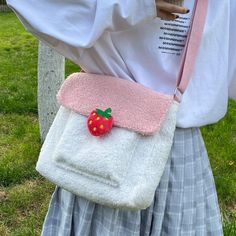 Cute Plush Bags For Gifts, Trendy Plush Bags For Everyday Use, Kawaii Plush Bags For Everyday Use, Cute Soft Bags For Everyday Use, Cute Plush School Bags, Cute Soft Bags For Everyday, Kawaii Plush School Bag, Cute Plush Travel Bag, Pink Plush Kawaii Bag