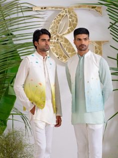 By Runit Gupta Indian Wedding Carnival Outfits Men, Haldi Look For Men, Men Carnival Outfit, Haldi Outfits For Men, Mens Indian Wear, Sherwani For Men Wedding, Boys Kurta Design, Indian Groom Wear