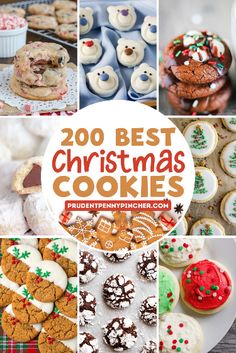 a collage of christmas cookies and desserts with the words, best christmas cookies