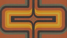 an orange, black and yellow abstract design