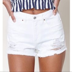 Size 22 Not 23 Brand New No Tags Like In Photos White High-waist Jean Shorts For Summer, White High Waist Jean Shorts For Summer, Summer White High Waist Jean Shorts, White Mid-rise Jean Shorts For Summer, Summer White Jean Shorts, White Relaxed Fit Jean Shorts For Summer, White High-rise Summer Shorts, Trendy White Jean Shorts For Day Out, White Jean Shorts For The Beach