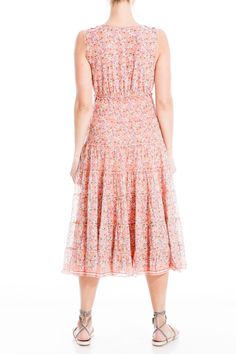 A sleeveless A-line midi dress features a paneled flared skirt with a floral print for feminine style. Surplice neck. Sleeveless. Slips on over head. Paneled A-line skirt. Mesh exterior. Lined. Approx. 48" length (size S). ImportedAvailable in:. Dot print (NVRDDTVB). Floral print (BKMNRLFL, BLKBLWFL) Elegant Sleeveless Midi Dress With Ditsy Floral Print, Elegant Sleeveless Dress With Ditsy Floral Print, Feminine Sleeveless Dress With Ditsy Floral Print, Sleeveless Fit And Flare Midi Dress For Garden Party, Feminine Sleeveless Dress With Floral Print For Spring, Feminine Floral Print Sleeveless Dress For Spring, Floral Print Sleeveless Sundress, Knee-length, Feminine Sleeveless Floral Dress For Spring, Sleeveless Ditsy Floral Midi Dress For Garden Party