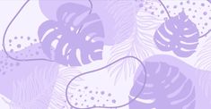 a purple and white wallpaper with lots of leaves