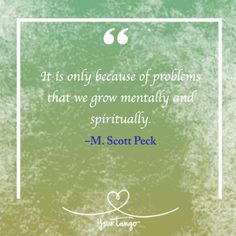 a quote from m scott peck about problems