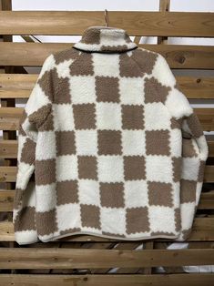 Women's Checkered Sherpa Jacket Plaid Patchwork Warm Fleece Jacket Coat Fall Plaid Patchwork Outerwear, Plaid Patchwork Outerwear For Fall, Plaid Fleece Jacket For Winter, Plaid Long Sleeve Fleece Jacket For Winter, Hooded Fleece Outerwear With Patchwork, Winter Patchwork Fleece Jacket For Cold Weather, Winter Patchwork Fleece Jacket, Hooded Patchwork Fleece Jacket, Cozy Hooded Patchwork Outerwear