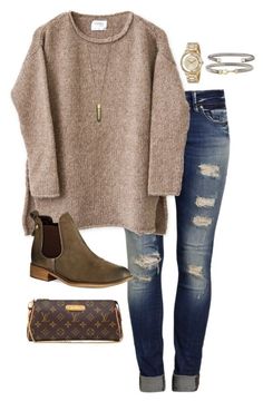 Casual Winter Outfits, Fall Winter Outfits, Sweater Fashion, Outfits Casuales, Ripped Jeans, Look Fashion, Autumn Winter Fashion