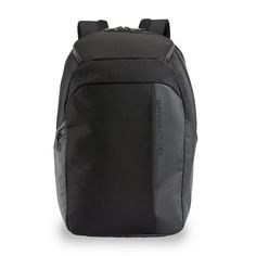 G. BRIGGS & RILEY ZDX CARGO BACKPACK Available in Black Dimensions: 18 x 12 x 8.8"Weight: 2.1 lbs. RETAIL $259 Designed with flexibility, fortitude and finesse, the ZDX Cargo Backpack offers thoughtful details, including a side zip pocket for access to essentials without taking it off and a deep “cargo hold” on the top for chargers, headphones, cords and other tech items. The roomy main compartment is structured with a wide entry so you can pack clothes vertically and smoothly. With loads of Cargo Backpack, Packing Clothes, Personalized Backpack, Laptop Rucksack, Travel Duffle, Backpack Straps, Smart Design, Day Bag, Personalized Monogram