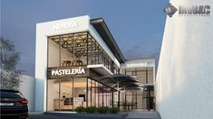 an artist's rendering of the exterior of a new restaurant called pasteleria