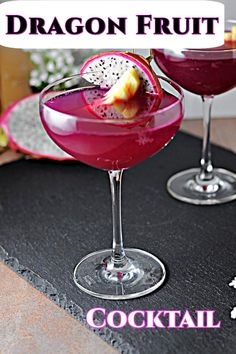 dragon fruit cocktail in a coupe glass. Dragon Fruit Cocktail, Dragon Cocktail, Dragon Fruit Drink, Lemon Drop Recipe, Fruit Martini, Cocktail Recipes Tequila, Cocktail Recipes For A Crowd, Vodka Sour, Berry Cocktail