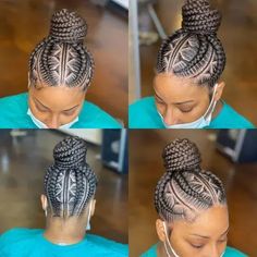 Winter Protective Hairstyles, Stitch Braids Hairstyles, Cornrow Updo Hairstyles, Braided Bun Styles, African Hair Braiding, Cornrow Braid Styles, Black Hair Updo Hairstyles, Protective Hairstyles For Natural Hair, Feed In Braids Hairstyles