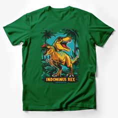 Indominus Rex Indoraptor Dinosaur T-Shirt, Tropical Jungle Graphic Tee, Cool Jurassic Park Inspired Shirt Male T-Shirt Custom graphic T-Shirt.Customize your color Dino Tee, Dinosaur Tee, Indominus Rex, Hipster Cat, Vans Shirt, Casual Summer Shirts, Funny Graphics, Comic Styles, Friends Shirt