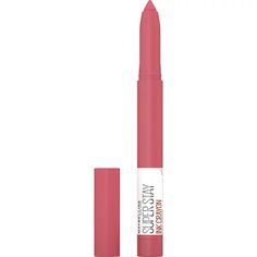 Get up to 8-hour matte lip color that glides on crayon-easy! Draw it on and bring it on, all day. Our 1st lip crayon with Lasting Ink technology glides a rich layer of matte color across the lips with effortless control that lasts for up to eight hours of wear. Keep the tip ultra-precise with the built-in sharpener, so you can easily apply your lip color no matter where your day takes you. Size: 0.04 oz.  Color: Pink. Maybelline Super Stay Ink Crayon, Maybelline Superstay Ink Crayon, Longwear Lipstick, Maybelline Lip, Long Lasting Matte Lipstick, Matte Lipstick Colors, Easy Draw, Crayon Lipstick, Maybelline Superstay