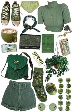 Buttercup Outfit, Green Academia, Moda Hippie, Mood Clothes, Cottagecore Outfits, Earthy Outfits, Green Outfit, Swaggy Outfits, Outfit Shoplook