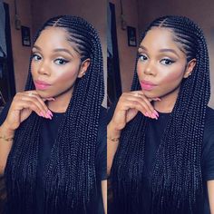 Individual Box Braids, Ghanaian Hairstyles, Half Box Braids, Half Cornrows, Cornrows With Box Braids, Box Braid Hair, Braids Pictures, Individual Braids, Blonde Box Braids