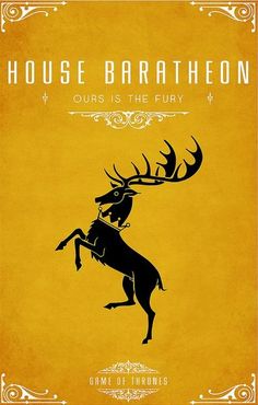 the poster for house baratheon's upcoming show, ours is the fury