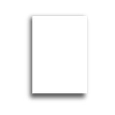 an empty white square paper on a white background