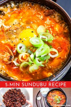 the 5 minute sundubi recipe is ready to be eaten