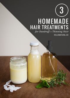 3 Homemade Treatments for Dandruff + Thinning Hair | HelloNatural.co Milk Mask, Homemade Hair Treatments, Ghd Hair, Natural Hair Mask, Homemade Hair, Mint Hair, Shampoo For Thinning Hair, Hair Diy