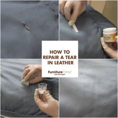 how to repair a tear in leather with furniture clinic's new adverts