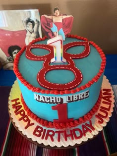 a birthday cake with an image of a woman on top and the number eightyth