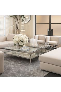 Silver Sliding Top Coffee Table | Eichholtz Harvey | OROA Glass Coffee Table Styling, Glass Coffee Table Decor, Silver Coffee Table, Mirrored Coffee Tables, Steel Coffee Table, Coffee Table Grey, Table Decor Living Room, Coffee Table Styling, Rectangular Coffee Table