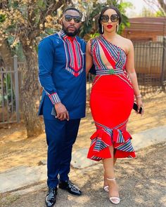 Venda Traditional Attire, Zulu Traditional Attire, Matching Outfits For Couples, Outfits For Couples, African Wedding Attire