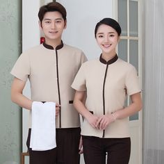 Uniform For Cleaners, Uniforms Restaurant, Cleaning Uniform, Man Cleaning, Hotel Room Service, Chef Dress, Waitress Uniform