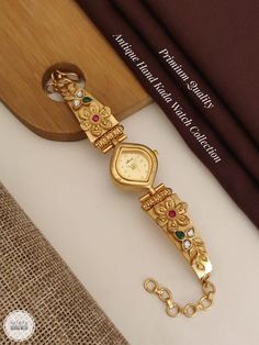 Description :- Womens Watch, Gold Personalized Watch, Engraved Watch, Gift for Her, Womens Gift, Gift for Wife, Bridesmaid Watch, Watches for Women Gift yourself a royal look with this perfectly crafted kundan necklace set from Manalisstudio. Crafted with high quality, it is impressive in design. The green enamel artwork adds perfect texture to the design. Perfect for weddings and festivities, this antique necklace set should be put on with your favorite sari or lehenga. 100% Satisfaction. Long Luxury Watches With Bracelet Strap For Weddings, Luxury Bracelet Strap Watches For Weddings, Luxury Engraved Jewelry And Watches For Wedding, Timeless Engraved Jewelry And Watches For Wedding, Timeless Gold Watches For Wedding, Luxury Wedding Watch With Bracelet Strap, Luxury Engraved Wedding Jewelry And Watches, Timeless Engraved Wedding Jewelry And Watches, Timeless Engraved Watches For Wedding