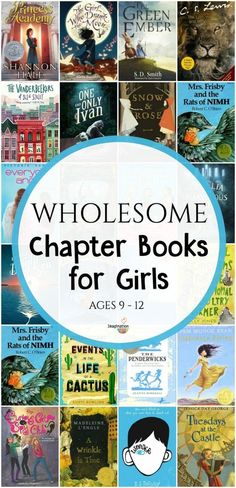 books for girls with the title, wholosomee charter books for girls ages 9 - 12