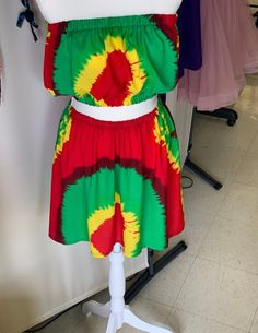 This one of a kind unique Rasta colors red green and yellow  outfit is great for everyday wear , African festivities, Caribbean festivities ,  in observance of Jamaica's independent day, vacation travel, and many more. Very light weight Rayon cotton blended . Multicolor Cotton Vacation Sets, Red Sets For Summer Festival, Red Cotton Sets For Festival, Casual Cotton Festival Set, Casual Cotton Sets For Festival, Rasta Outfit, Green And Yellow Outfit, Independent Day, Rasta Colors