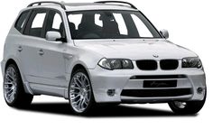 a white bmw suv is shown on a white background