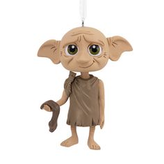 an ornament that looks like the character from star wars is hanging on a string