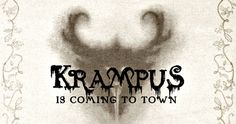 the cover art for krappus is coming to town