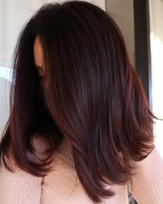 Subtle Hair Color, Burgandy Hair, Red Hair Ideas, Hair Color For Brown Skin, Red Balayage Hair, Color Hair Styles, Color For Black Hair, Wine Hair