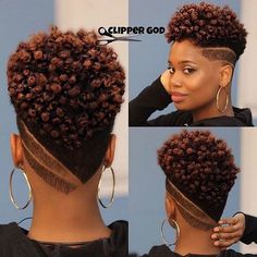 Curly Fade, Fade Mohawk, Mohawk Hairstyle, Mohawk Hairstyles For Women, Short Hair Styles African American, Short Natural Haircuts, Cabello Afro Natural, Hairstyle For Women