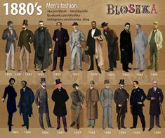 19 Century Fashion Men, 1880 Fashion, Victorian Era Fashion, 1880s Fashion