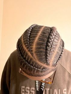 Full Head Of Braids Men, Men 4 Braids, Parting For Cornrows, Mens Braids Hairstyles With Fade, Men Braid Styles For Short Hair, Black Boy Cornrows, Conrows Lines And Braids Men, Female Cornrows, Cornrolls Hairstyles Braids Men