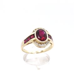 ad eBay - Find many great new & used options and get the best deals for 14k Gold Lab Created Ruby Natural Diamond Ring July Birthstone Bezel Set at the best online prices at eBay! Free shipping for many products! Luxury Ruby Jewelry Channel Set, Luxury Ruby Channel Set Jewelry, Luxury Channel Set Ruby Jewelry, Classic Birthstone Ring With Gemstone Accents, Classic Round Multi-stone Jewelry, Classic Rings With Gemstone Accents For Anniversary, Formal Rings With Round Gemstone Accents, Classic Anniversary Rings With Gemstone Accents, Classic Formal Gemstones With Stone Setting