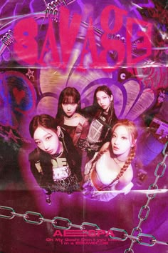 an advertisement for the japanese girl group's new album, bavabe is shown