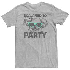 Bring the fun with this men's Koalafied To Party Koala Sunglasses Portrait Tee. Bring the fun with this men's Koalafied To Party Koala Sunglasses Portrait Tee. Crewneck Short sleeves FABRIC & CARE Cotton Machine wash Imported Size: XL. Color: Med Grey. Gender: male. Age Group: adult. Pattern: Graphic. Sunglasses Portrait, Pattern Graphic, This Man, Koala, To My Daughter, Brand Names, Fabric Care, Age Group, Short Sleeves