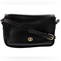 This Listing Offers A Vintage Coach City Bag, One Of The Brand's Most Iconic And Desirable Designs. Known For Its Supple Black Leather, Rectangular Shape, And Classic Flap Closure With Brass Turn-Lock, This Bag Is A Timeless Piece Of Coach's Heritage. It Does Not Include The Original Coach Hangtag, Which Is Typically Found On The Exterior. Details: Shoulder Strap Drop: 15.5 Inches Height: 7.75 Inches Width: 10 Inches Depth: 3.25 Inches Material: Black Leather With Brass Hardware Closure: Flap Wi Classic Bags With Detachable Strap For On-the-go, Classic Bag With Detachable Strap For On-the-go, Classic Shoulder Bag For On-the-go, Classic Rectangular Flap Bag For On-the-go, Classic Bags With Adjustable Strap For On-the-go, Classic Flap Bag With Adjustable Strap For On-the-go, Elegant Black Flap Bag For On-the-go, Timeless Flap Bag With Adjustable Strap, Timeless Bags With Flap And Adjustable Strap