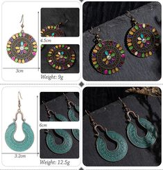 Make every day a stylish affair by threading these Rainbow Flower Boho Drop Earrings through your lobes. These earrings are dainty beauties that will add a touch of class to any outfit. Finish off your look by matching these flawless pieces with a necklace and a statement bracelet. Features: Nickel-free & lead-fre Boho Drop Earrings, Rainbow Flower, Statement Bracelet, Rainbow Flowers, Threading, Boho Earrings, Vintage Boho, Earring Gifts, Quality Jewelry