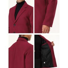 With concise lines, the lapel design, and the button closure, this coat is stylish and generous, showing the elegant charm of men. Put on this simple and fashionable coat to enhance your elegant image, which is a good choice for your wardrobe. Pair this with solid pants to build your smart look. Suitable for autumn and winter, daily and special occasions, such as weddings, parties, business meetings, leisure, travel, etc. Business Casual Outerwear With Hidden Button Closure, Classic Notch Lapel Outerwear With Double Button Closure, Modern Semi-formal Outerwear With Single Button, Formal Long Coat With Single Button, Winter Outerwear With Lapel Collar, Formal Long Sport Coat In Solid Color, Solid Long Sport Coat For Formal Occasions, Single Button Lapel Collar Outerwear For Business, Formal Solid Pea Coat With Notch Lapel