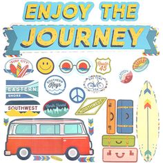 an image of a poster with the words enjoy the journey