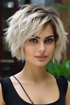 70 short bob haircuts For Sexy Look Choppy Short Bob, Short Messy Bob Choppy Layers, 2024 Bob Haircuts, Edgy Bob Haircuts Choppy Layers, Youthful Short Hairstyles, Metal Awnings, Drawing Hairstyles, Choppy Layers, Bob Hairstyles For Thick