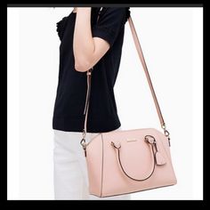 Nwot, Kate Spade Tilden Place Satchel Crossbody Bag In Warm Vellum Pink With Matching Wallet *Tilden Place Pippa *8.7” H X 12” W X 5.5”D *4.5” Handle Drop *Leather Strap Has A 22” Drop Adjustable *Saffiano Leather In Warm Vellum *Gold-Tone Hardware *2 Interior Slip Pockets *1-Interior Zip Pocket *Retails For $398 Wallet: Kate Spade New York Laurel Way Stacy Billfold Nwot * Kate Spade New York Staci Saffiano Leather Large Slim Bifold Wallet Light Crepe Description: Organize Your Life's Essentials Pink Saffiano Leather Crossbody Bag, Pink Saffiano Leather Bag With Removable Pouch, Pink Saffiano Leather Satchel Bag, Pink Saffiano Leather Satchel, Pink Saffiano Leather Evening Bag, Classic Pink Saffiano Leather Bags, Elegant Pink Saffiano Leather Bag, Organize Your Life, Bifold Wallet