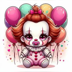 Baby Michael Myers, Cute Freddy Krueger, Cute Horror Characters, Cute Horror Art, Helloween Wallpaper, Horror Cartoon, Swag Cartoon