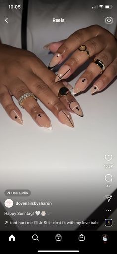 Beyonce Nails, Stilleto Nails Designs, Boho Nails, Super Cute Nails, Nude Nail Designs, Dope Nail Designs, Oval Nails, Yellow Nails