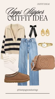 10 Trendy Ugg Tasman Slippers Outfit Ideas To Copy — Champagne & Savings Outfit With Platform Uggs, Chestnut Tasman Uggs Outfit, Style Ugg Tasman, Ugg Tasman Outfit